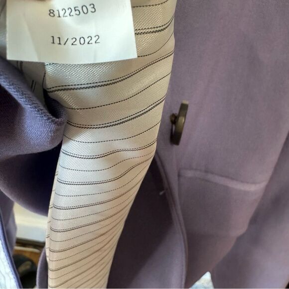 Revolve 1. State Single Button Relaxed Blazer Jacket in Twilight Purple Size 14 - Picture 6 of 6